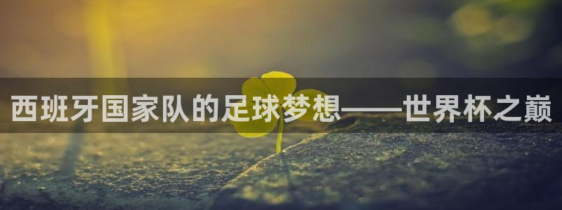 2026年世界杯赛程时间表格:西班牙国家队的足球梦想——世界杯之巅