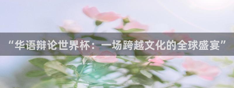 2026世界杯赛:“华语辩论世界杯:一场跨越文化的全球盛宴”
